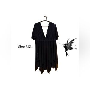 ✨ Black Lace Lingerie Dress – Size 3XL ✨